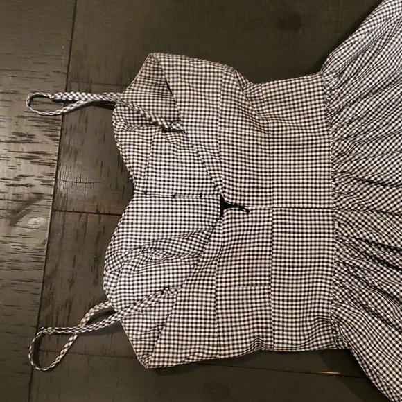Bebe black and white checkered dress - Picture 3 of 4